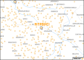 map of Mitrovići