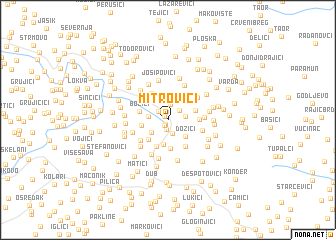 map of Mitrovići