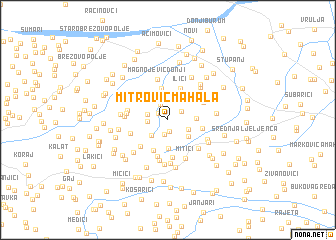 map of Mitrović Mahala