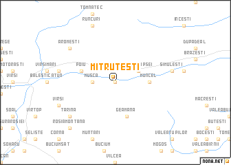 map of Mitruţeşti