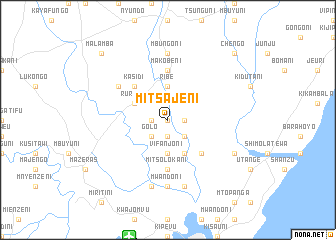 map of Mitsajeni