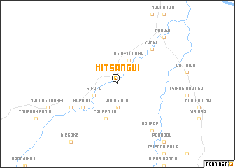 map of Mitsangui