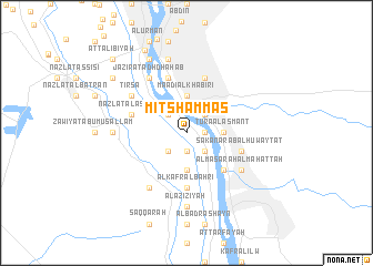 map of Mīt Shammās