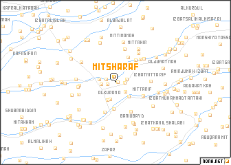 map of Mît Sharaf