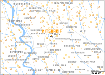 map of Mīt Sharīf