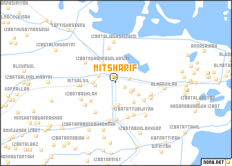 map of Mīt Sharīf