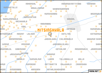 map of Mit Singhwāla