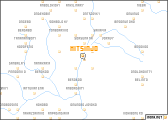 map of Mitsinjo