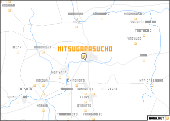 map of Mitsugarasuchō