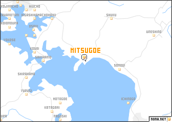 map of Mitsugoe