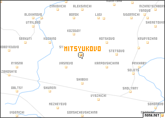 map of Mitsyukovo