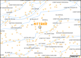 map of Mît Tâhir