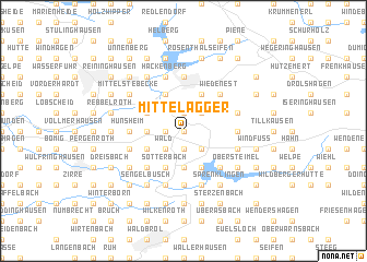 map of Mittelagger