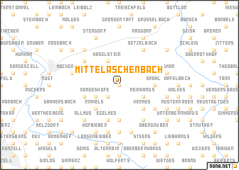 map of Mittelaschenbach