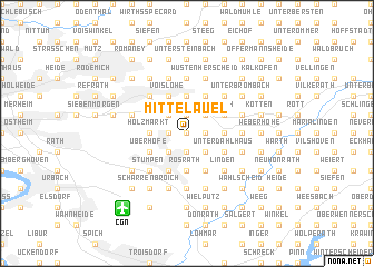 map of Mittelauel