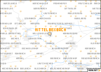 map of Mittelbexbach