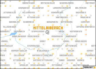 map of Mittelbiberach