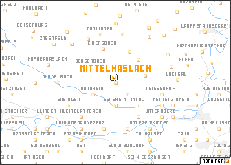 map of Mittelhaslach