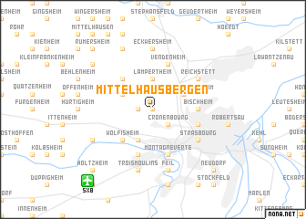 map of Mittelhausbergen