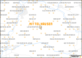 map of Mittelhausen