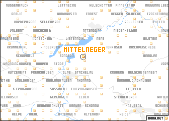 map of Mittelneger