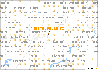 map of Mittelpöllnitz