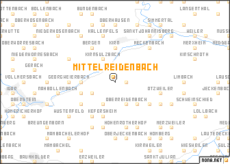 map of Mittelreidenbach