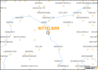 map of Mittelsinn