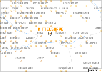 map of Mittelsorpe