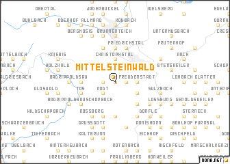 map of Mittelsteinwald
