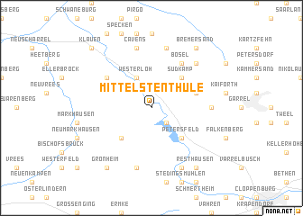 map of Mittelsten Thüle