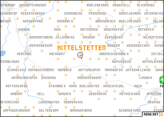 map of Mittelstetten