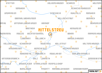 map of Mittelstreu