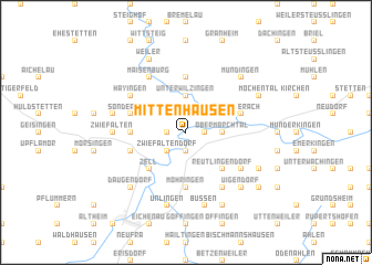 map of Mittenhausen