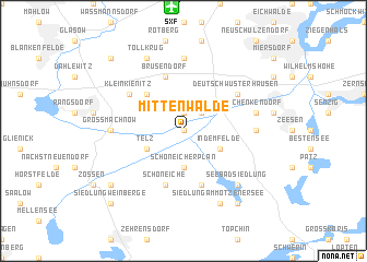 map of Mittenwalde