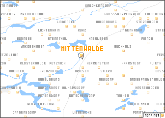 map of Mittenwalde