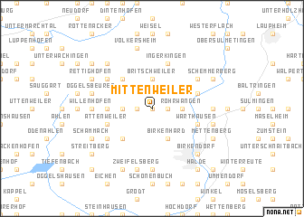 map of Mittenweiler