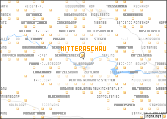 map of Mitteraschau