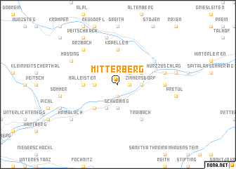 map of Mitterberg