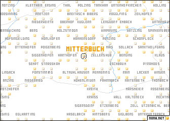 map of Mitterbuch