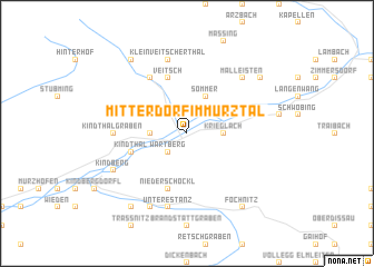 map of Mitterdorf im Mürztal