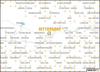 map of Mitterdorf