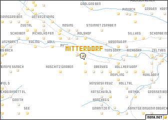 map of Mitterdorf