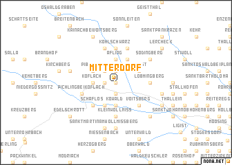map of Mitterdorf