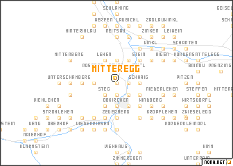 map of Mitteregg