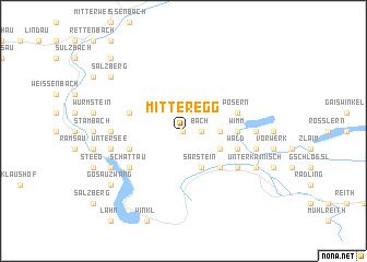 map of Mitteregg