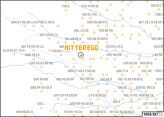 map of Mitteregg