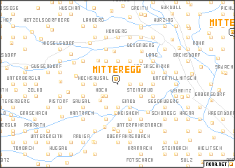 map of Mitteregg
