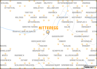 map of Mitteregg