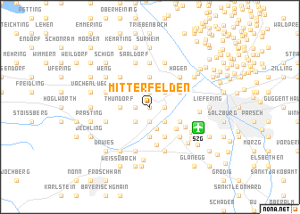 map of Mitterfelden